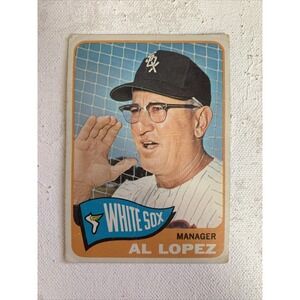 1965 Topps Baseball Card #414 Al Lopez MG - VG